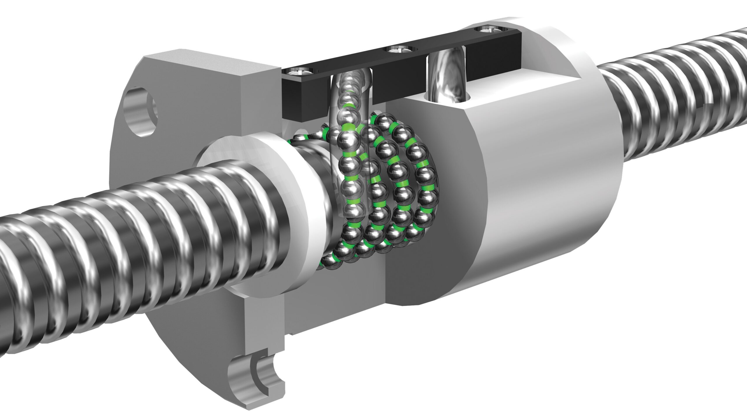 ball screw recirculating rollers