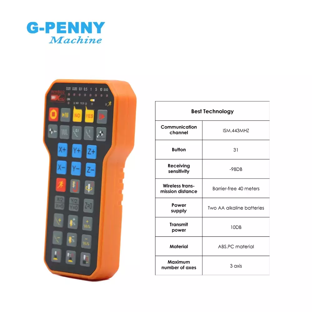 NC Studio Wireless Handwheel 3Axis WHB02 XHC CNC Controller Remote Handle - Image 2