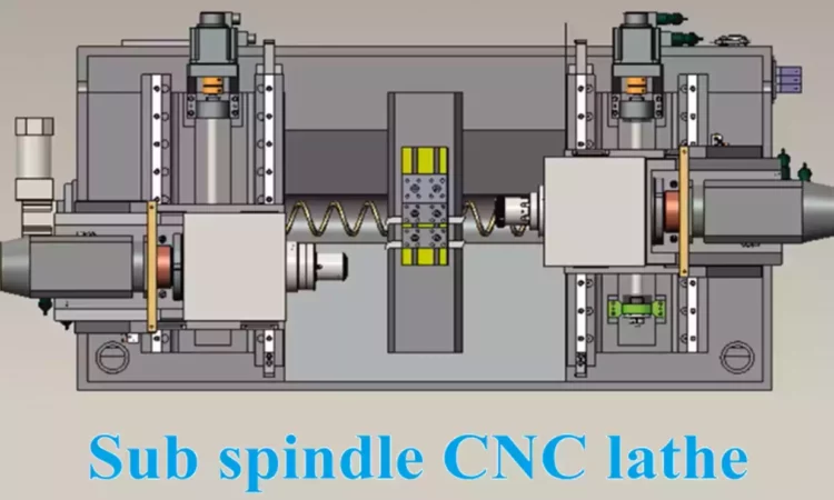 CNC Lathe Machine with Sub Spindle